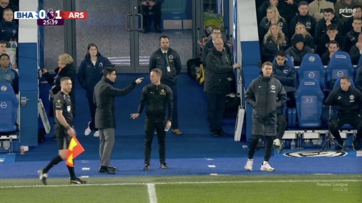 hth体育-Opta：阿森纳本场平均开球时间31.4秒，少于本赛季195场英超